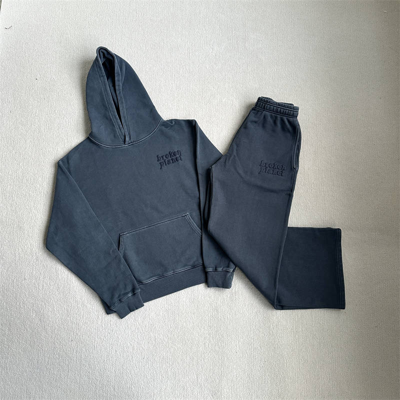 Broken Planet Tracksuit Basics Washed Hoodie and Pants