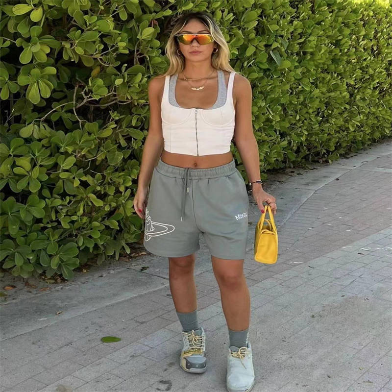 Broken Planet Outer Space Shorts Wearing Effect
