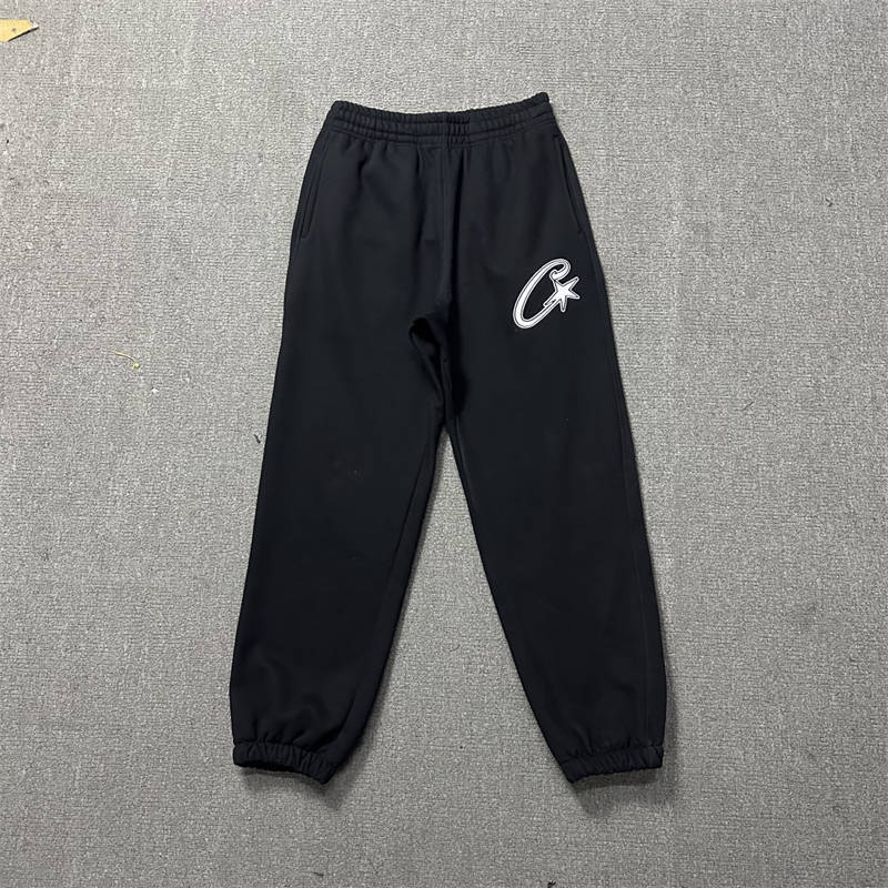 Corteiz Jumpers Crtz Satin C Star Appliqué Hoodie and Bottoms