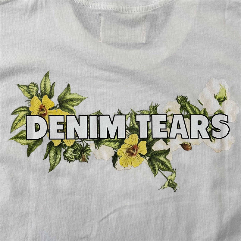 Denim Tears Jesus Crown Made of Cotton T Shirt