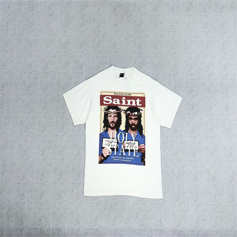 Denim Tears x Saint Michael T Shirt Jesus Print Tees