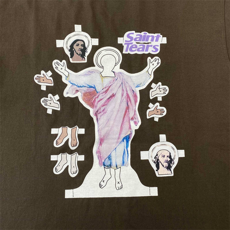 Denim Tears x Saint Michael T Shirt Jesus Print Tees