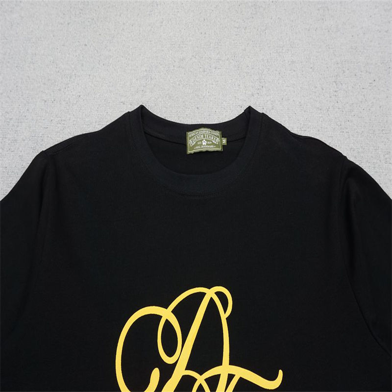 Denim Tears Men's Metallic Gold Script T-Shirt