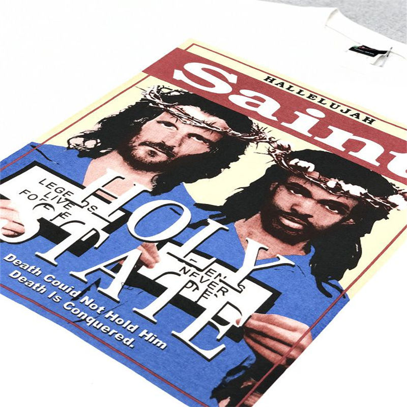 Denim Tears x Saint Michael T Shirt Jesus Print Tees