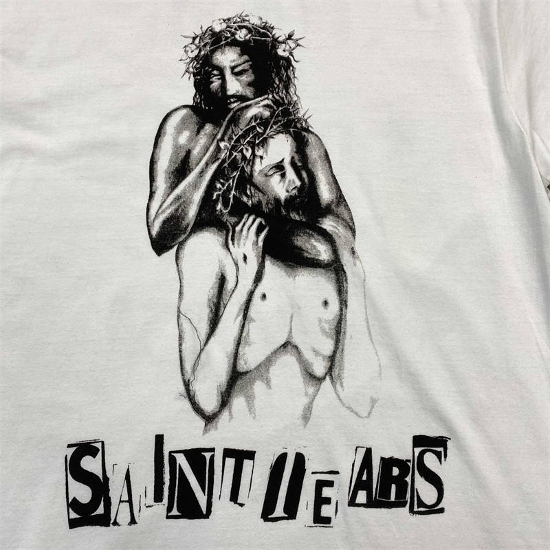 Denim Tears x Saint Michael T Shirt Jesus Print Tees