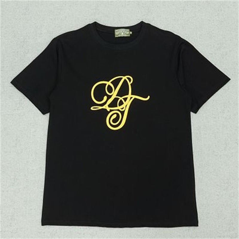 Denim Tears Men's Metallic Gold Script T-Shirt