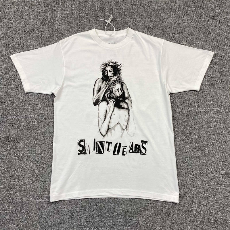 Denim Tears x Saint Michael T Shirt Jesus Print Tees