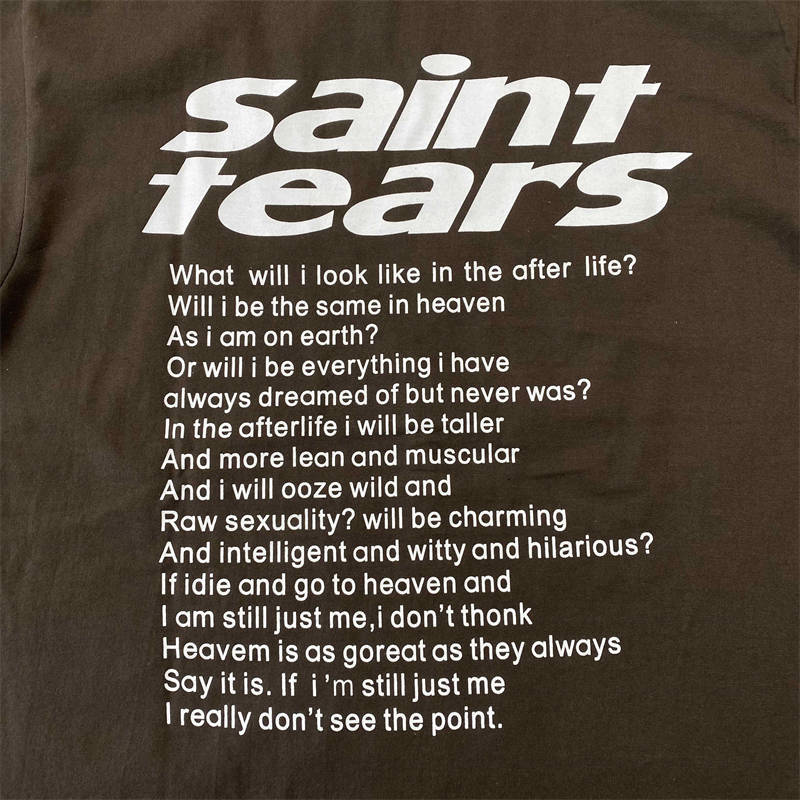 Denim Tears x Saint Michael T Shirt Jesus Print Tees
