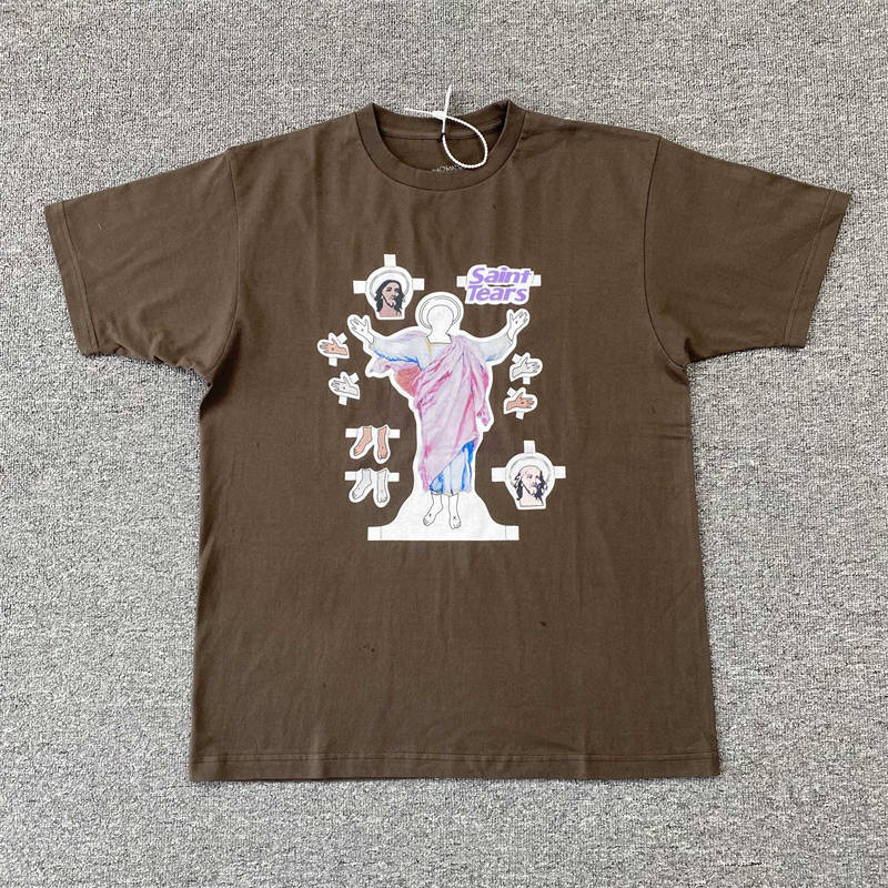 Denim Tears x Saint Michael T Shirt Jesus Print Tees