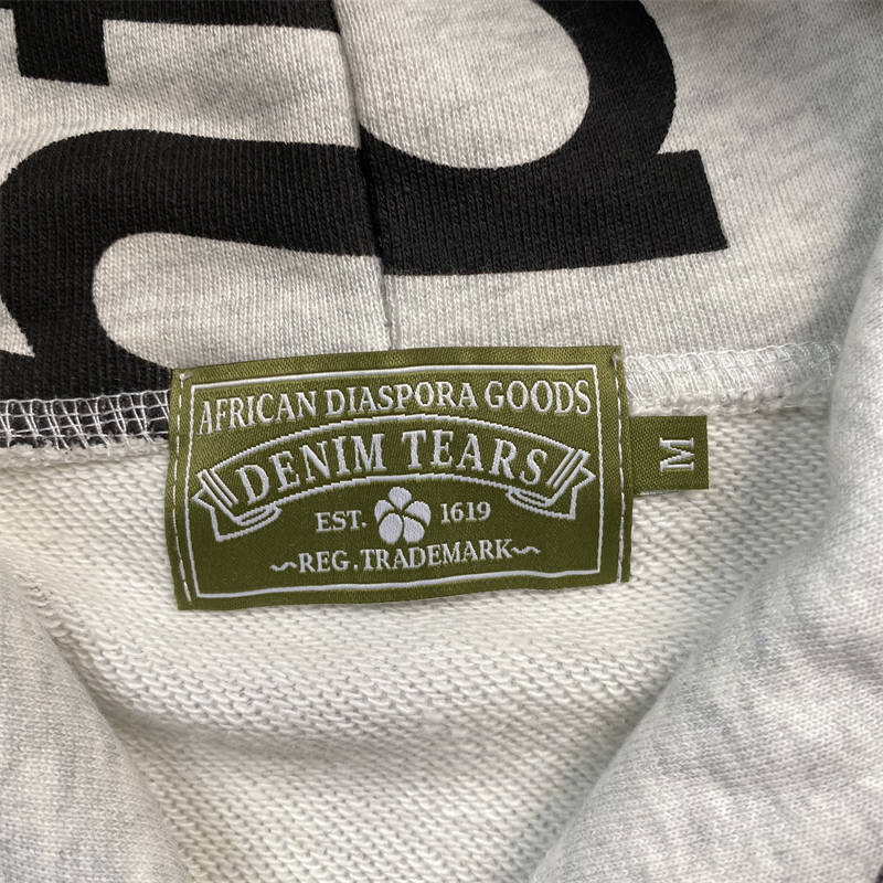 Denim Tears Zip Up Hoodie Systemic Racism Controls America