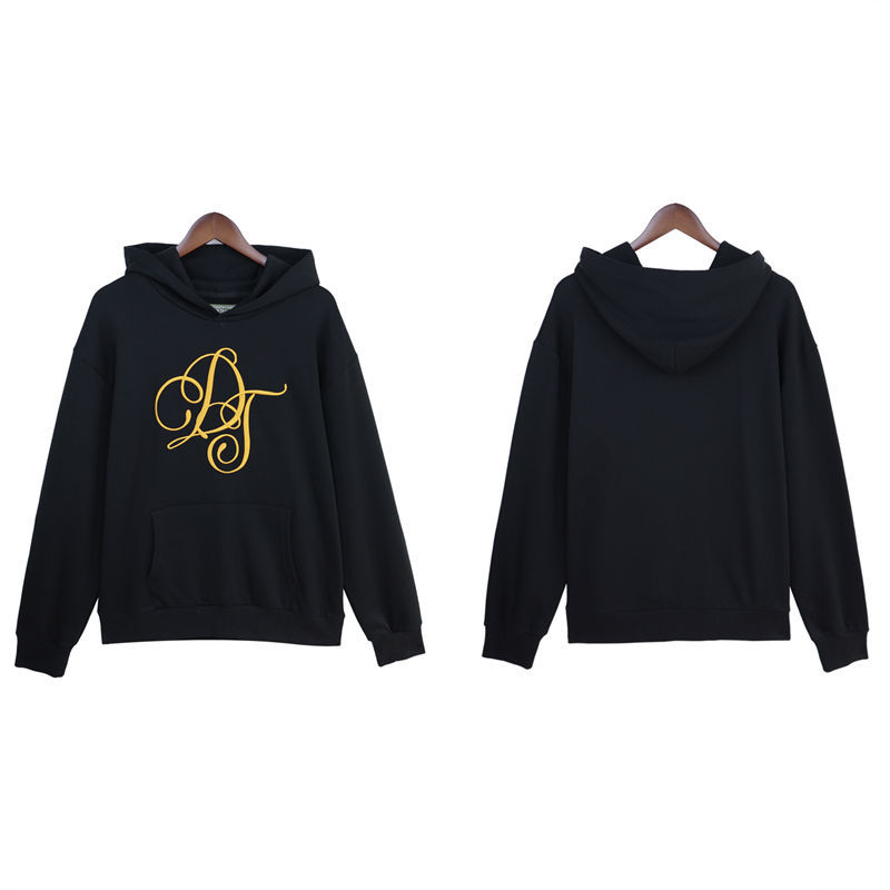 Denim Tears Metallic Gold Script Hoodie and Sweatpant