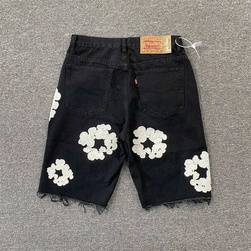 Denim Tears Cotton Wreath Shorts​ Embroideries Levi's Jeans