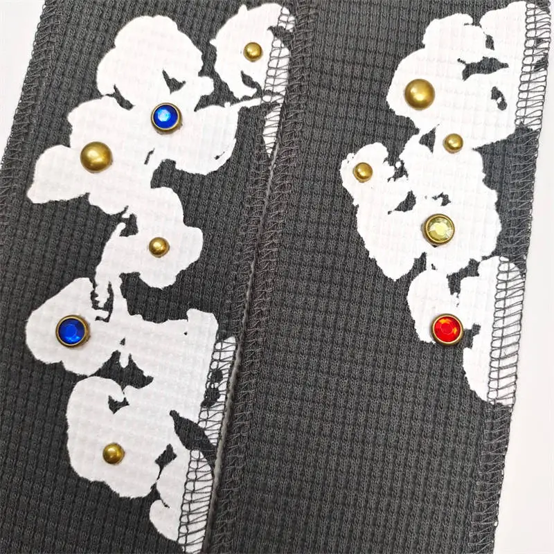 Denim Tears Rhinestone Durag Cotton Wreath Kerchief