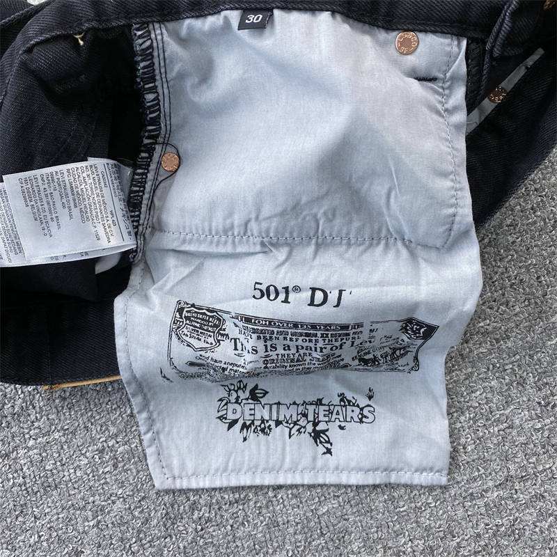 Denim Tears Cotton Wreath Shorts​ Embroideries Levi's Jeans