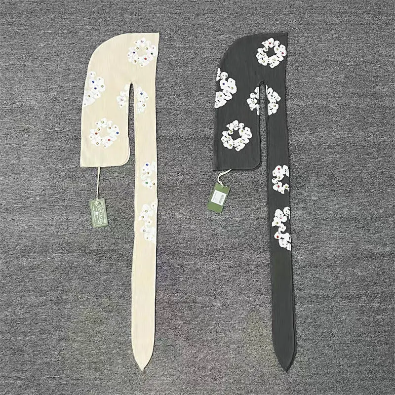 Denim Tears Rhinestone Durag Cotton Wreath Kerchief