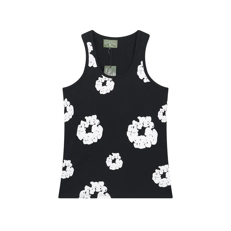 Denim Tears Vest Men's Cotton Wreath Tank Top