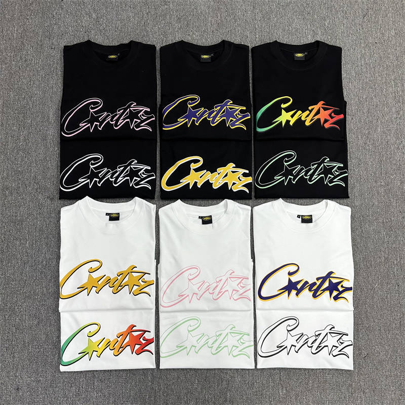 Corteiz Logo Tee Lettering Graphic Printed Top