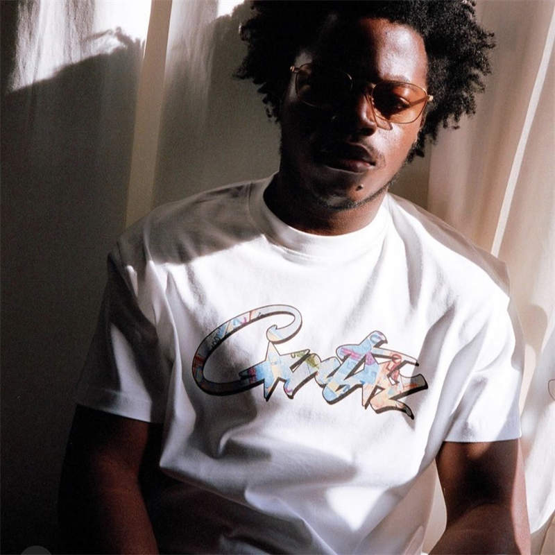 Corteiz Euro Tee White Wearing Effect