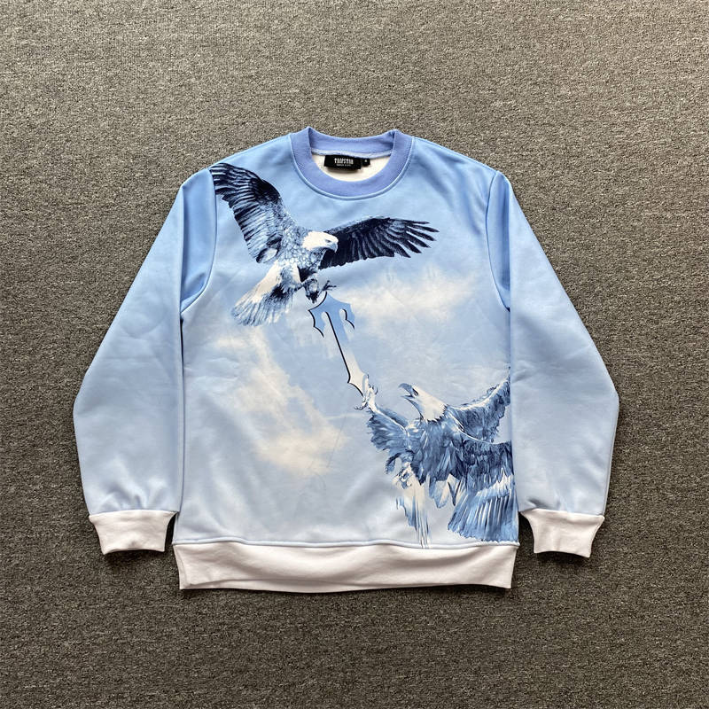 Trapstar Eagle Crewneck Flying Birds​ Long Sleeved Tshirt