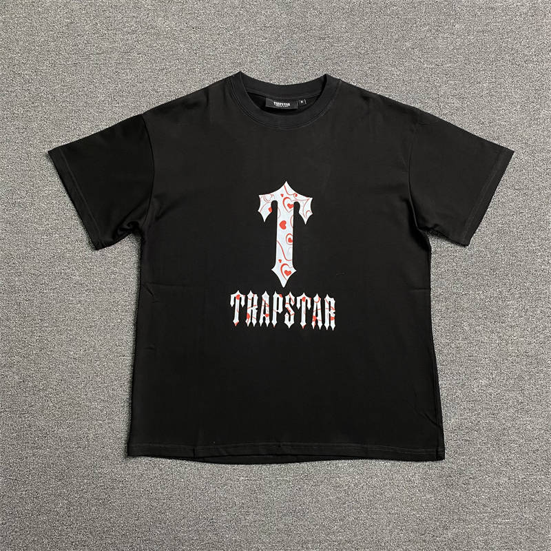 Trapstar Logo Font T Letter Hearts T Shirts