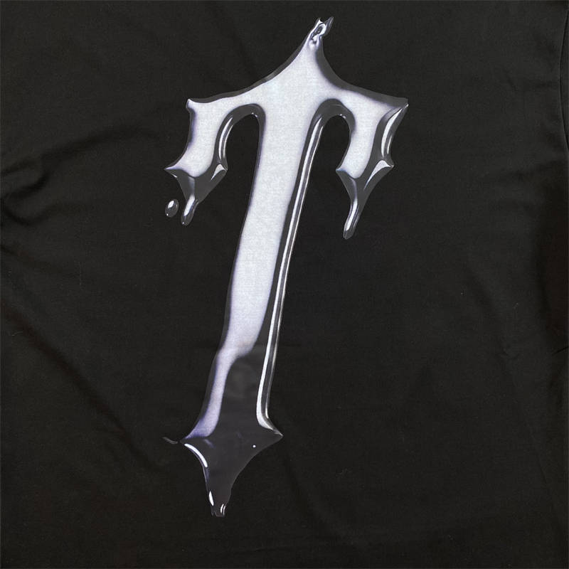 Trapstar Font Style​ T Letter Chrome Tshirts