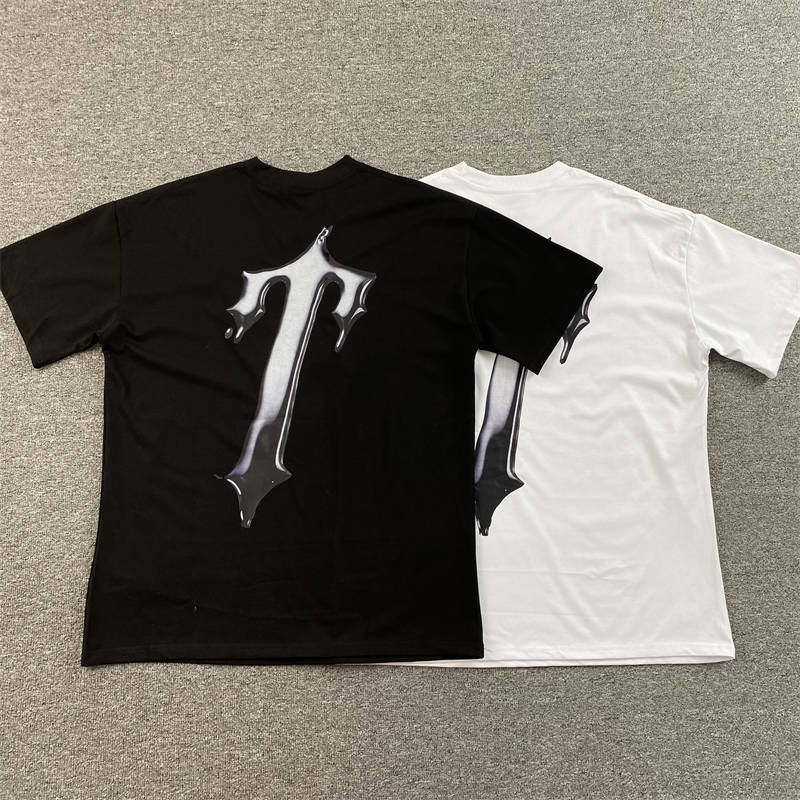Trapstar Font Style​ T Letter Chrome Tshirts