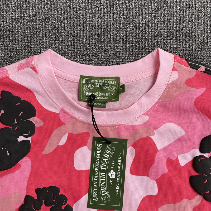 Denim Tears The Cotton Wreath Camo T Shirt and Shorts