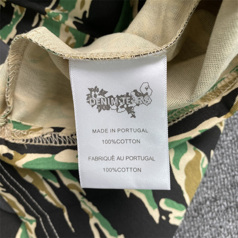 Denim Tears The Cotton Wreath Camo T Shirt and Shorts