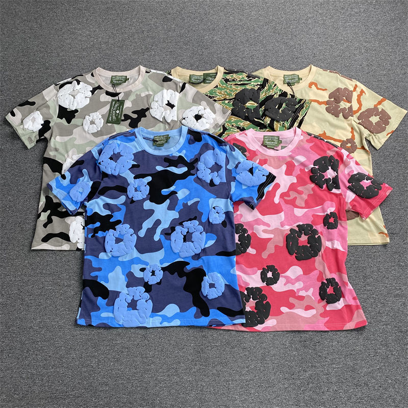Denim Tears The Cotton Wreath Camo T Shirt and Shorts