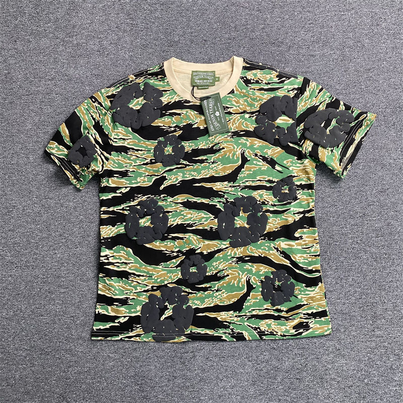 Denim Tears The Cotton Wreath Camo T Shirt and Shorts