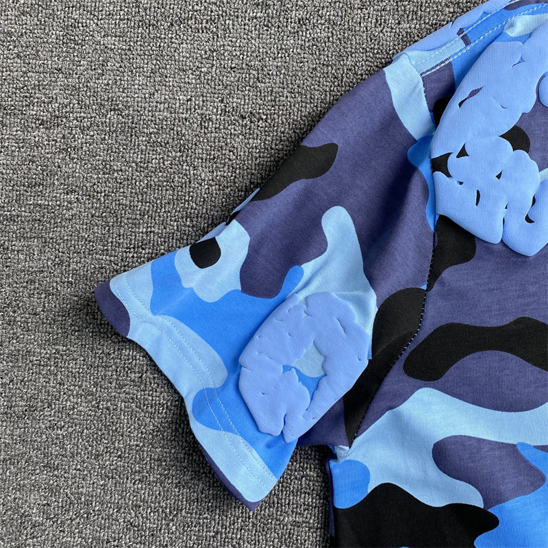 Denim Tears The Cotton Wreath Camo T Shirt and Shorts