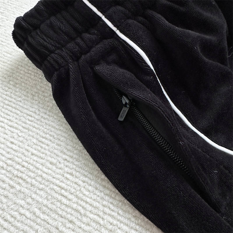 6pm BF Velours Track Jacket and Pants Suit