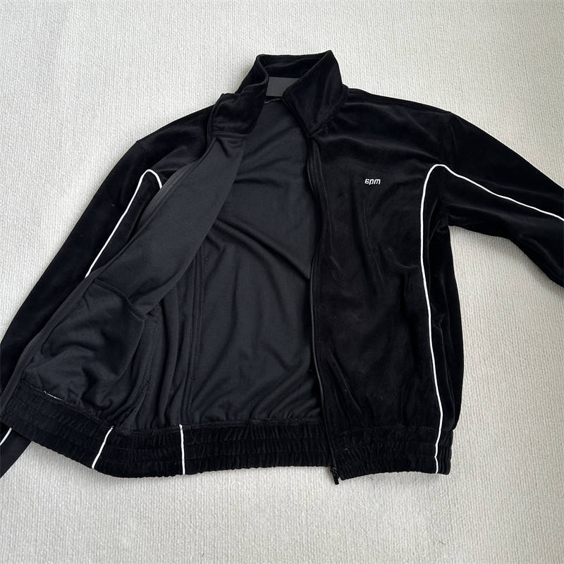 6pm BF Velours Track Jacket and Pants Suit