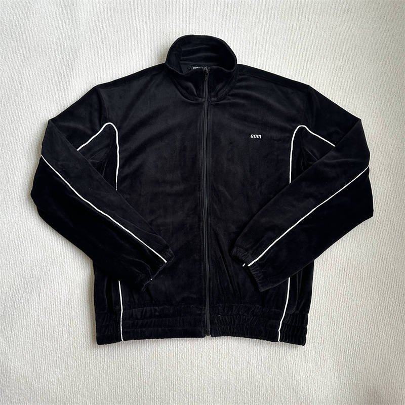 6pm BF Velours Track Jacket and Pants Suit