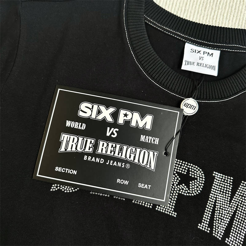 True Religion X 6pm Rhinestone Logo T-shirt