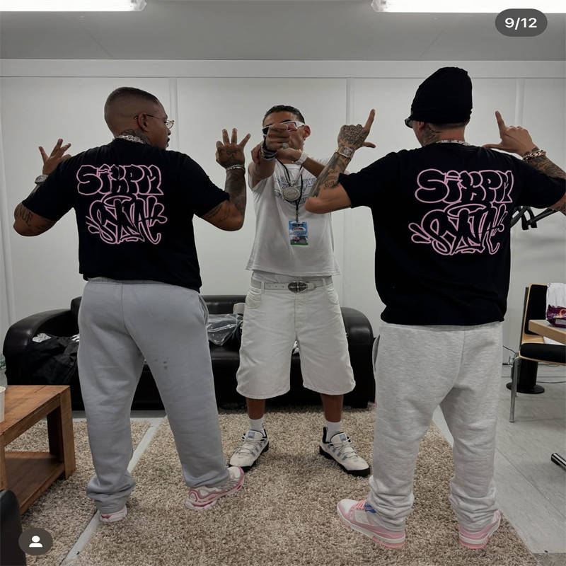 Syna World Central Cee X 6pm Records Can't Rush Greatness T Shirt Black Wearing Effect