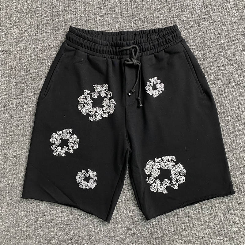 Denim Tears Cotton Wreath Foaming T Shirt and Shorts