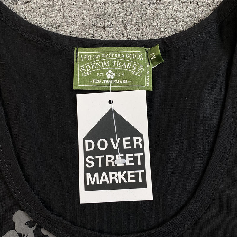Denim Tears Vest Men's Cotton Wreath Tank Top