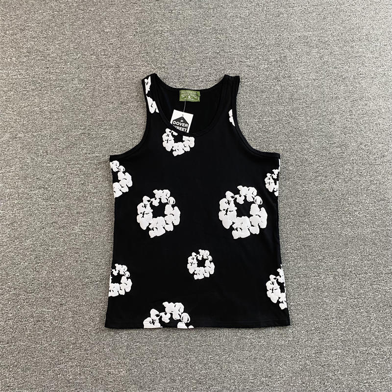 Denim Tears Vest Men's Cotton Wreath Tank Top