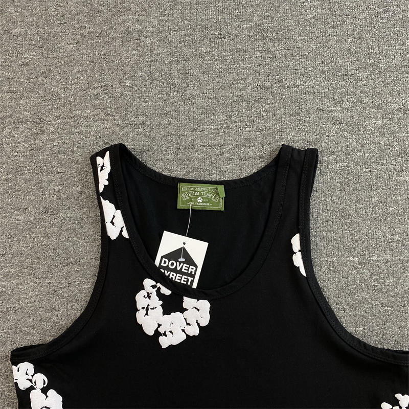 Denim Tears Vest Men's Cotton Wreath Tank Top