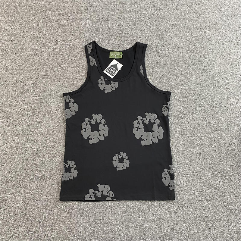Denim Tears Vest Men's Cotton Wreath Tank Top
