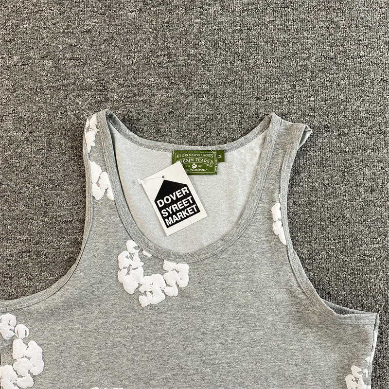 Denim Tears Vest Men's Cotton Wreath Tank Top