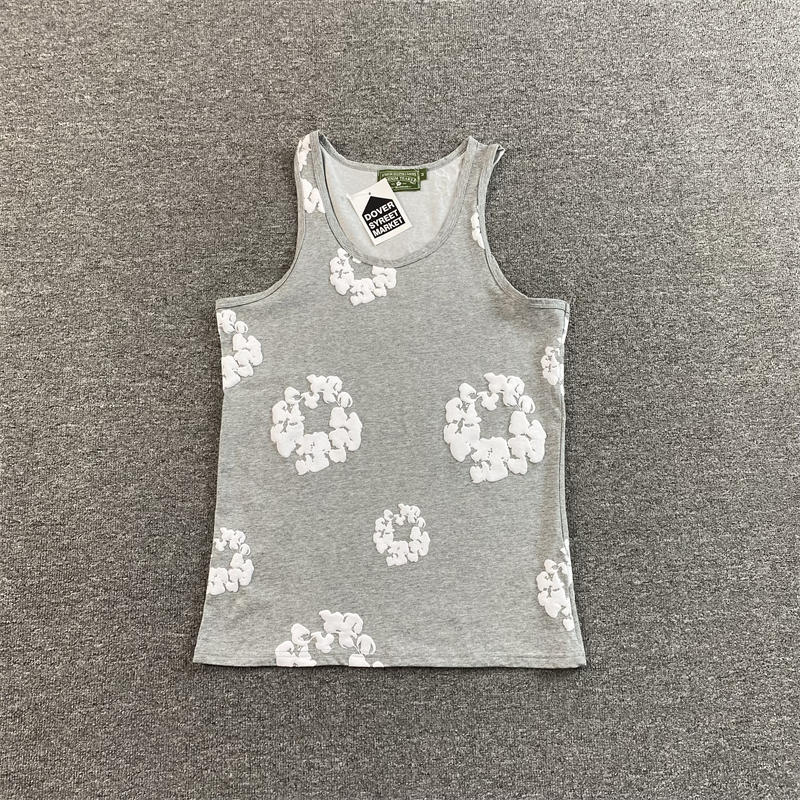Denim Tears Vest Men's Cotton Wreath Tank Top