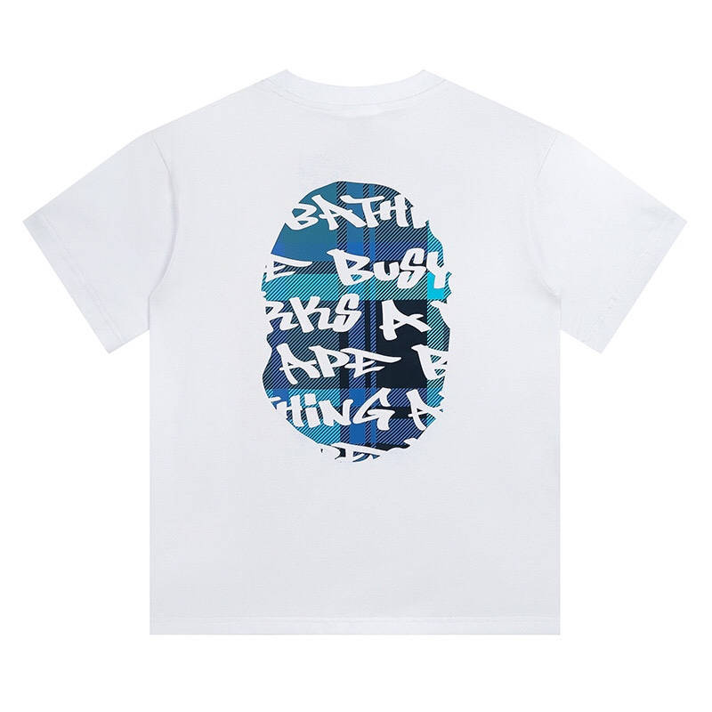 BAPE Graffiti Check Big Ape Head Tee