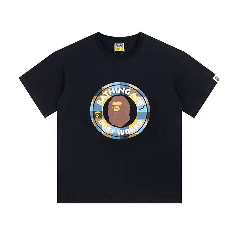 BAPE Block Check Busy Works Tee