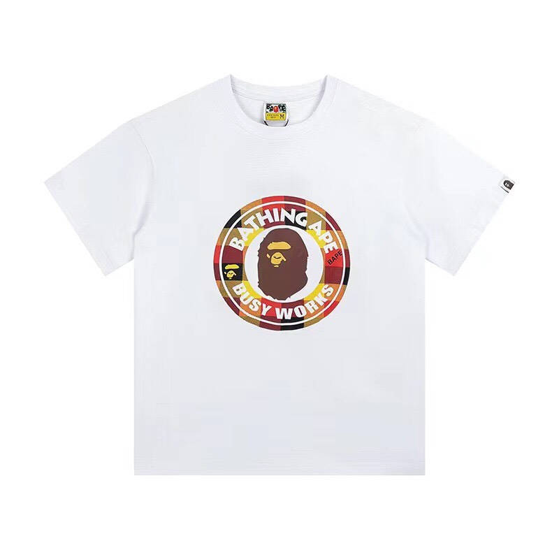 BAPE Block Check Busy Works Tee