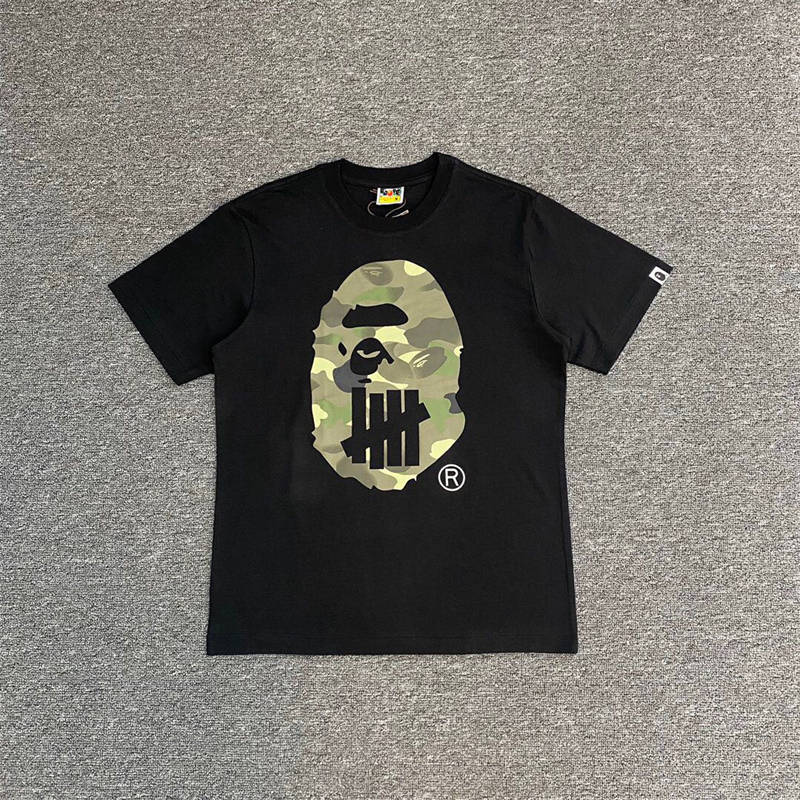 Bape x Undefeated Camo Ape Head Tee