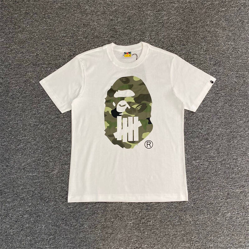 Bape x Undefeated Camo Ape Head Tee