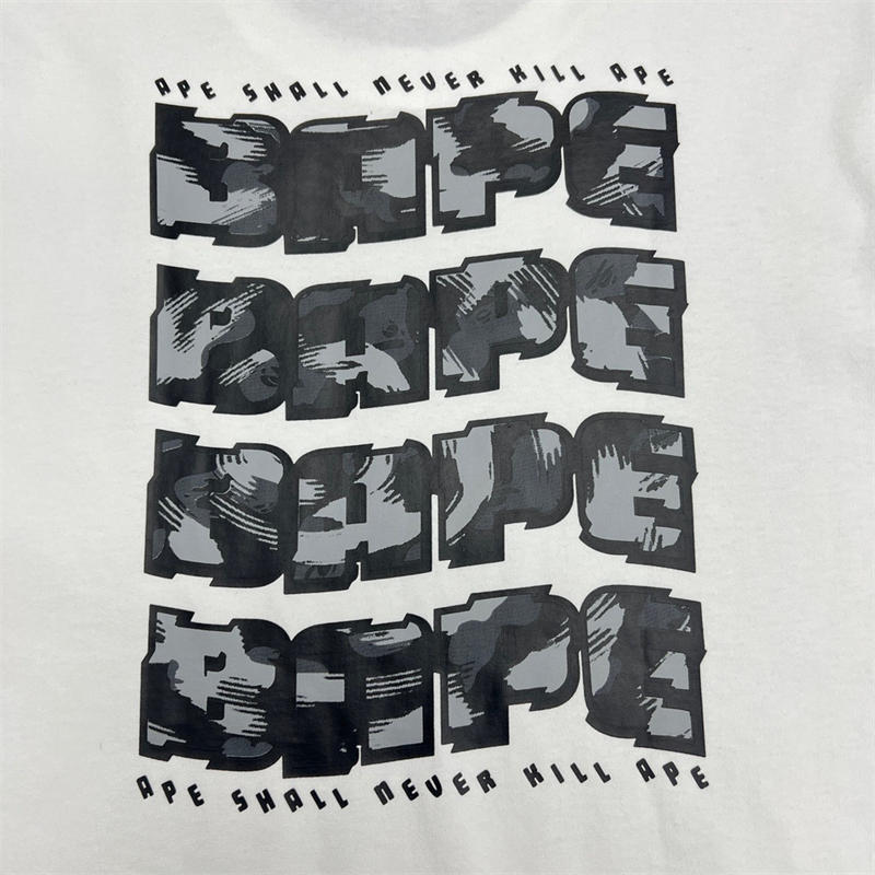 BAPE Stroke Camo Distortion Tee
