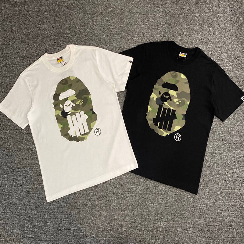 Bape x Undefeated Camo Ape Head Tee